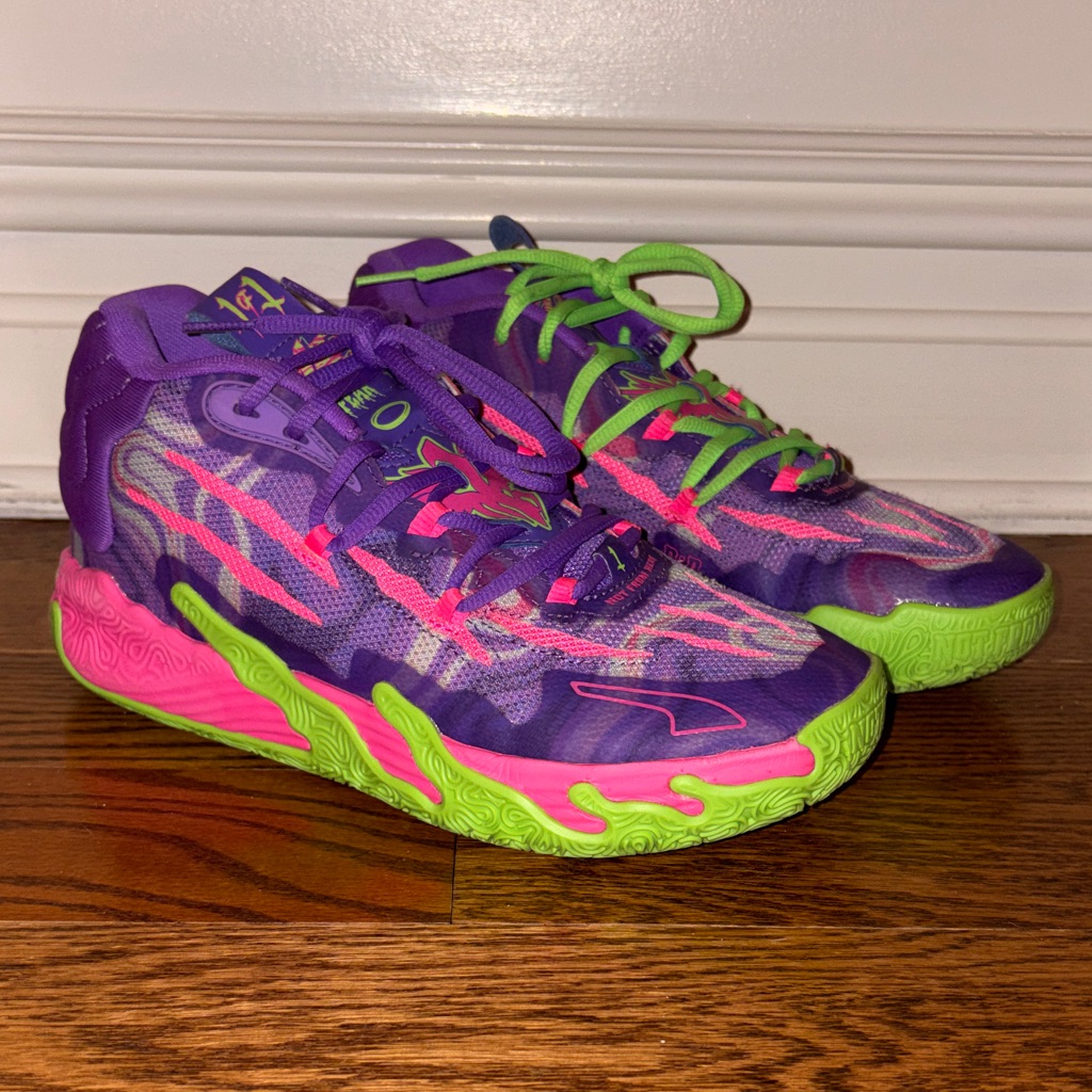 Puma Lamelo Ball Mb03 ToxicSize 65 Womens Lightly WornBrand New